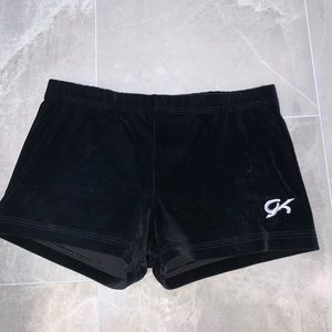 GK velvet gymnastics shorts